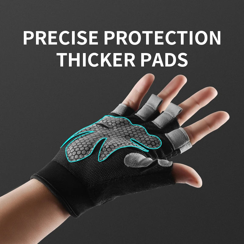 Non-Slip Silicone Half-Finger Cycling Gloves